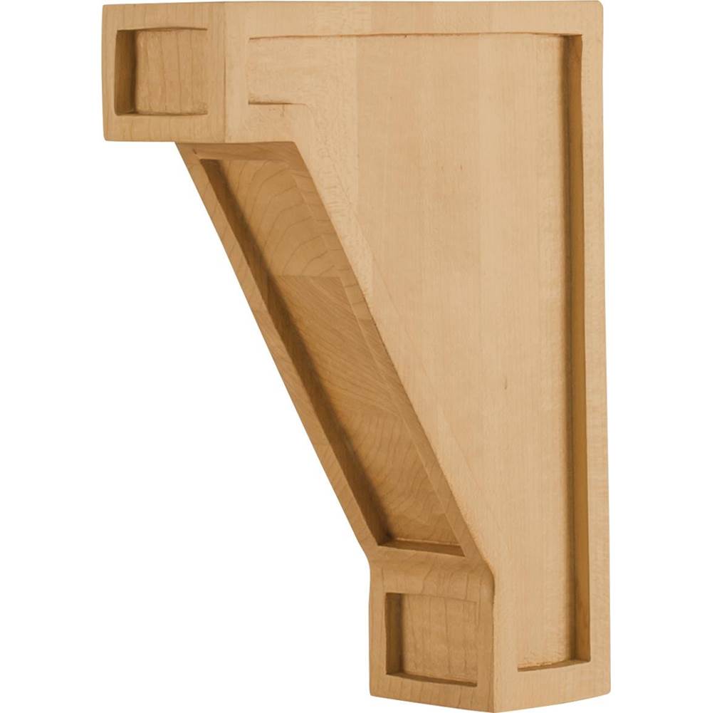 Hardware Resources - 2'' W x 6'' D x 8'' H Rubberwood Mission Arts and Crafts Corbel - Unfinished