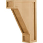 Hardware Resources - 2'' W x 6'' D x 8'' H Rubberwood Mission Arts and Crafts Corbel - Unfinished