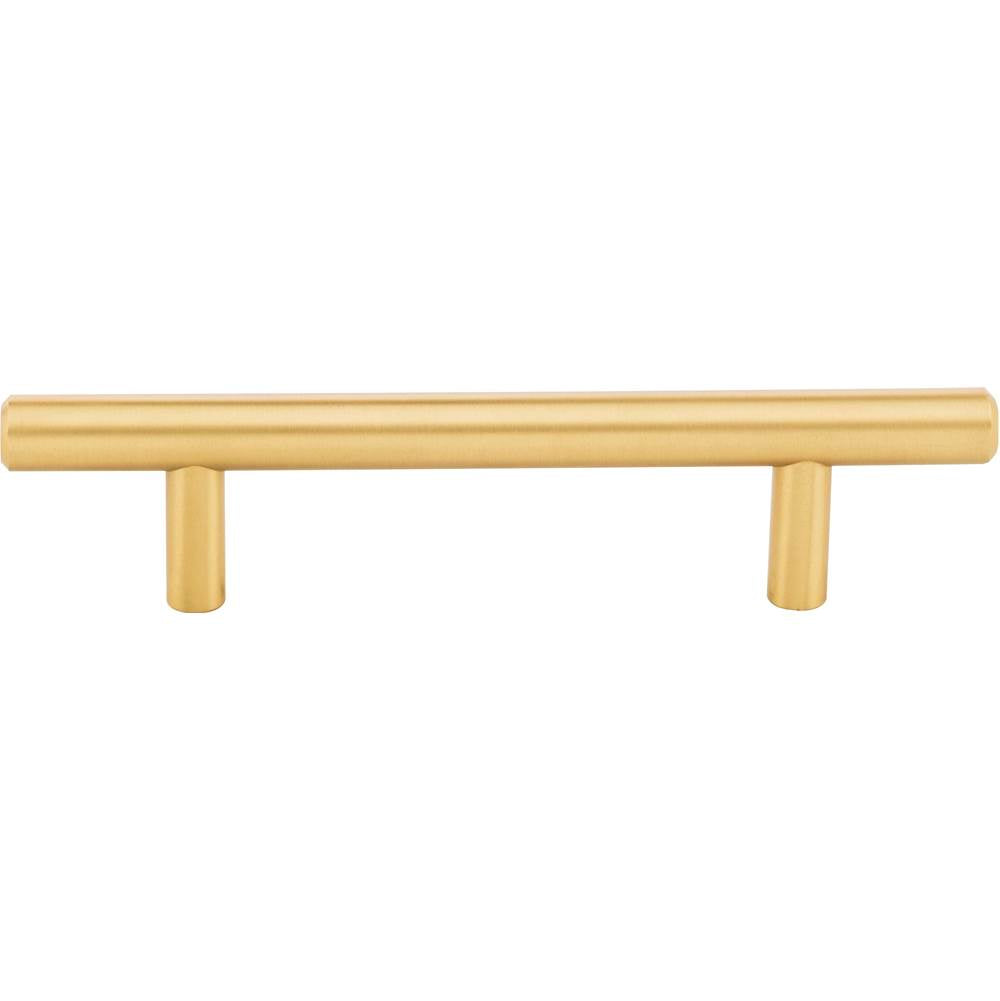 96 mm Center-to-Center Brushed Gold Naples Cabinet Bar Pull