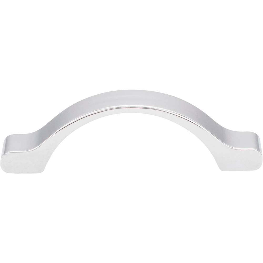 3'' Center-to-Center Brushed Pewter Arched Seaver Cabinet Pull