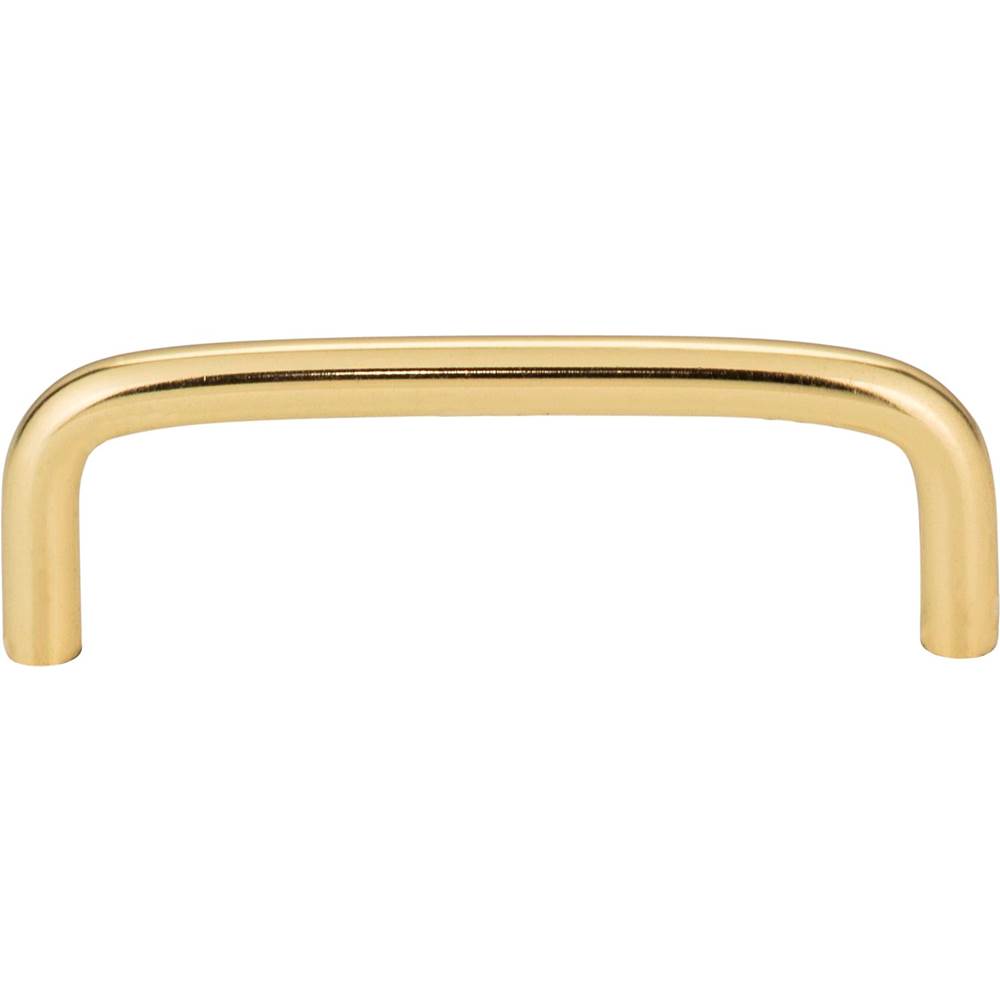 3-1/2'' Center-to-Center Brushed Chrome Torino Cabinet Wire Pull