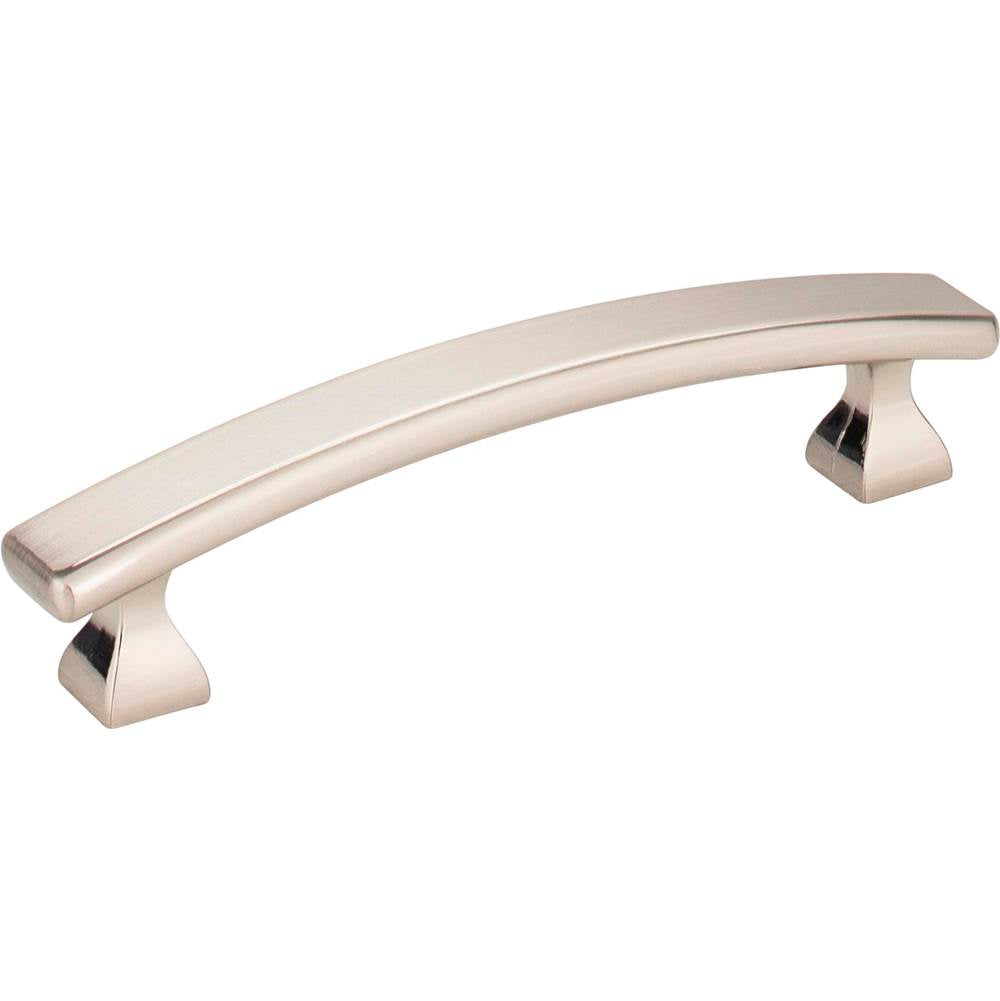 Hardware Resources - 96 mm Center-to-Center Satin Nickel Square Hadly Cabinet Pull - Satin Nickel