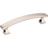 Hardware Resources - 96 mm Center-to-Center Satin Nickel Square Hadly Cabinet Pull - Satin Nickel