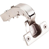 Hardware Resources - 90 degree Heavy Duty Blind Corner Inset Cam Adjustable Soft-close Hinge with Press-in 8 mm Dowels - Polished Nickel