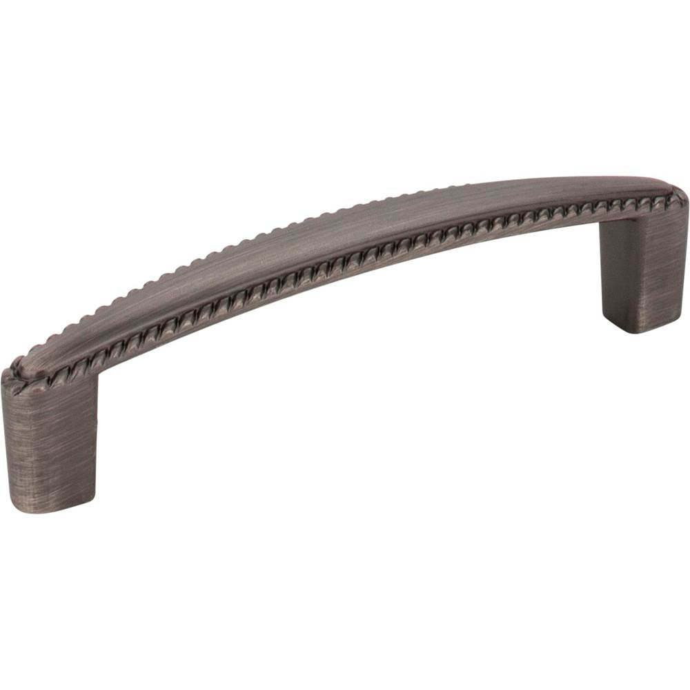 Hardware Resources - 96 mm Center-to-Center Brushed Pewter Rope Detailed Lindos Cabinet Pull - Brushed Pewter