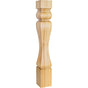 Hardware Resources - 5'' W x 5'' D x 35-1/2'' H Alder Baroque Post - Unfinished