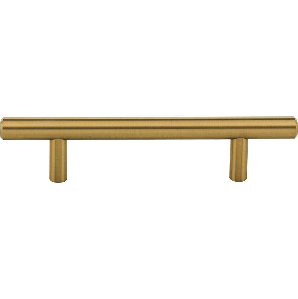 96 mm Center-to-Center Brushed Gold Naples Cabinet Bar Pull