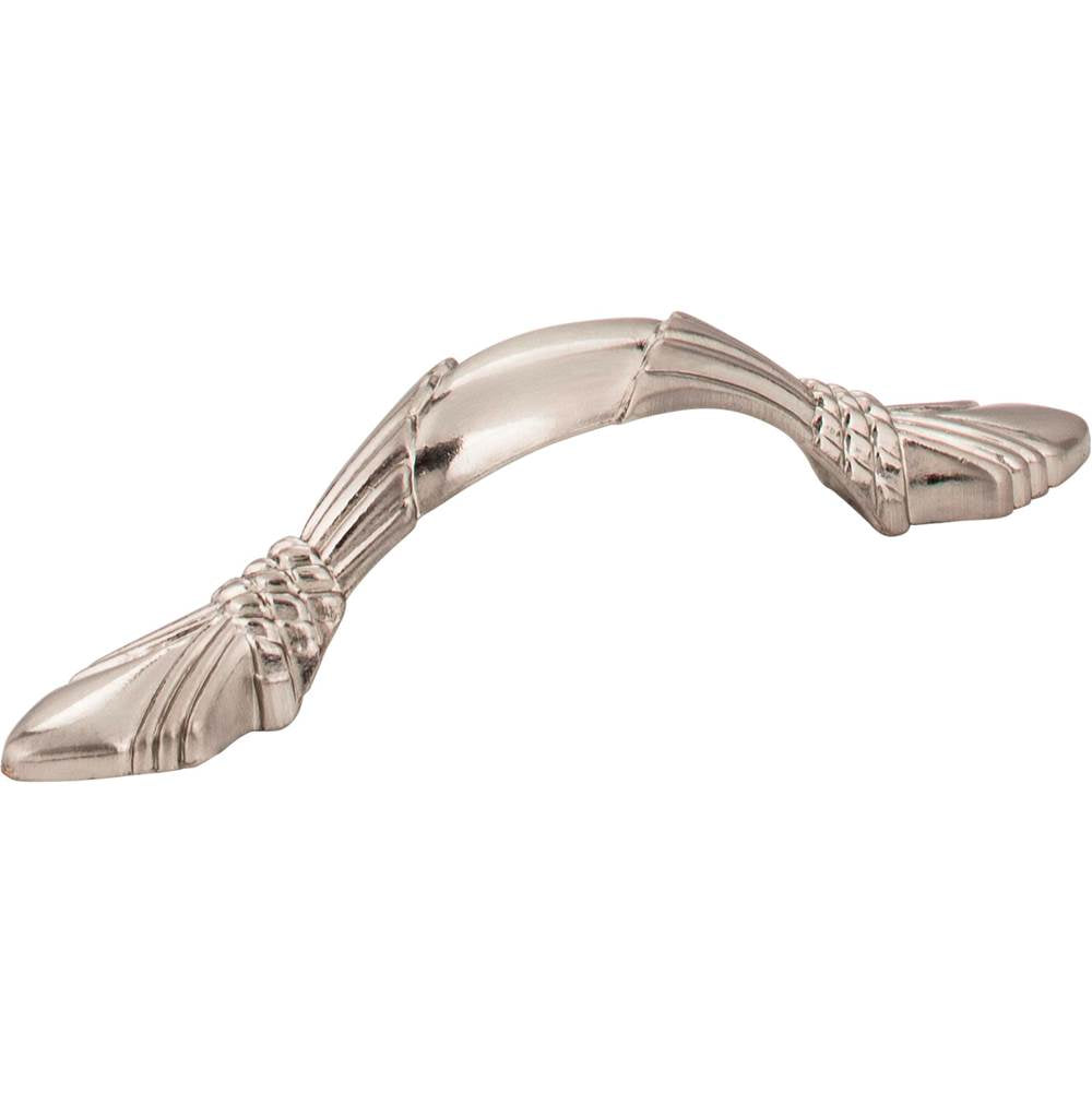 Hardware Resources - 3'' Center-to-Center Satin Nickel Baroque Capri Cabinet Pull - Satin Nickel