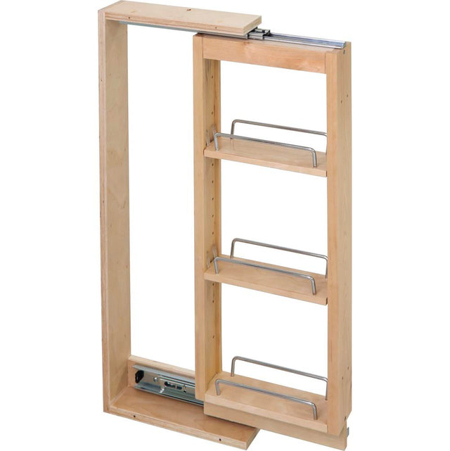 Hardware Resources - 6'' Wide 30'' Tall Upper Wall Cabinet Pullout Filler - UV Coated