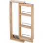 Hardware Resources - 6'' Wide 30'' Tall Upper Wall Cabinet Pullout Filler - UV Coated