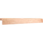 Hardware Resources - 2-1/8'' D x 2-1/8'' H Alder Shaker Light Rail Moulding - Unfinished