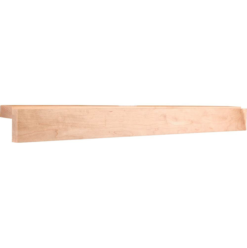 Hardware Resources - 2-1/8'' D x 2-1/8'' H Poplar Shaker Light Rail Moulding - Unfinished