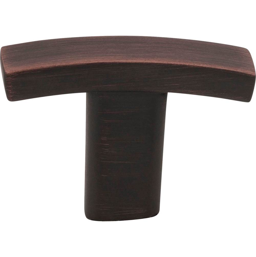1-1/2'' Overall Length Brushed Gold Square Thatcher Cabinet ''T'' Knob