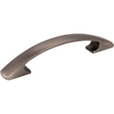 Hardware Resources - 96 mm Center-to-Center Brushed Pewter Arched Strickland Cabinet Pull - Brushed Pewter