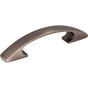 Hardware Resources - 3'' Center-to-Center Brushed Pewter Arched Strickland Cabinet Pull - Brushed Pewter