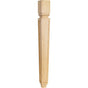 Hardware Resources - 3-3/4'' W x 3-3/4'' D x 35-1/2'' H Rubberwood Tapered Square Mission Post - Unfinished