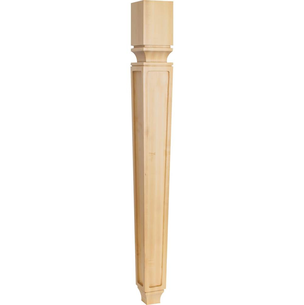 Hardware Resources - 3-3/4'' W x 3-3/4'' D x 35-1/2'' H Alder Tapered Square Mission Post - Unfinished