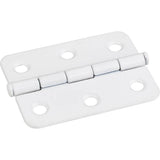 Hardware Resources - Bright White 2-1/2'' x 2'' Single Full Swaged Radius Corner Butt Hinge - Bright White