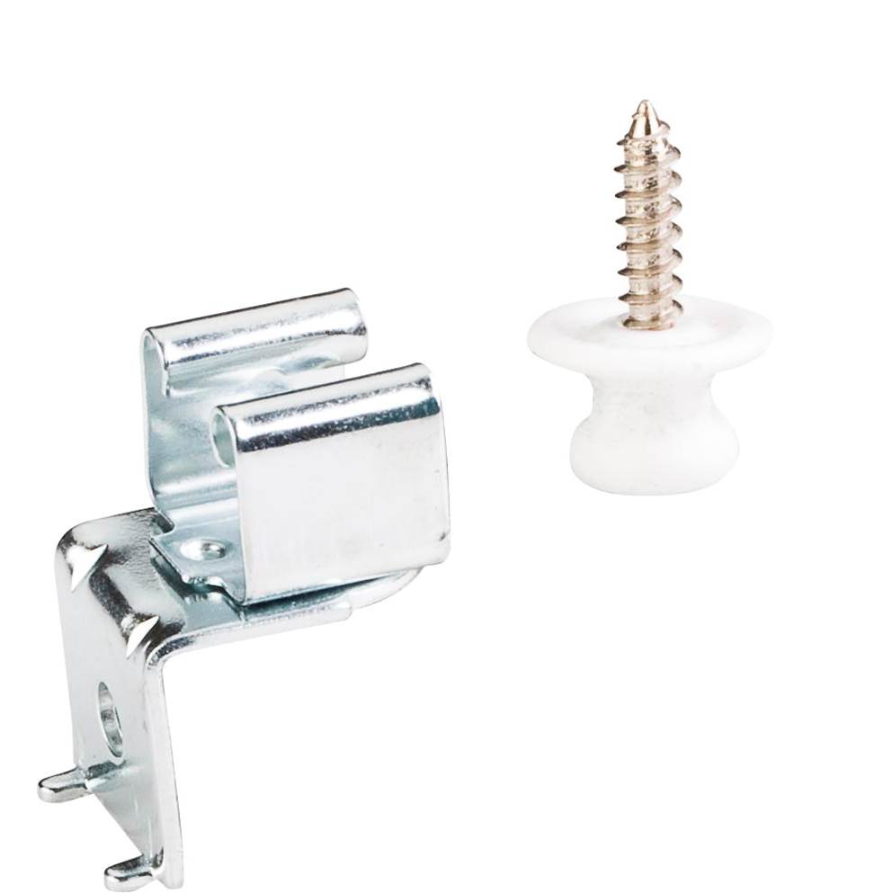 Hardware Resources - Button Catch Reverse Clip L Mount - Zinc Receiver - Zinc