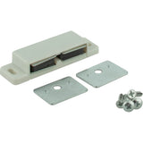 Hardware Resources - Double Magnetic Catch, 2-pack - White