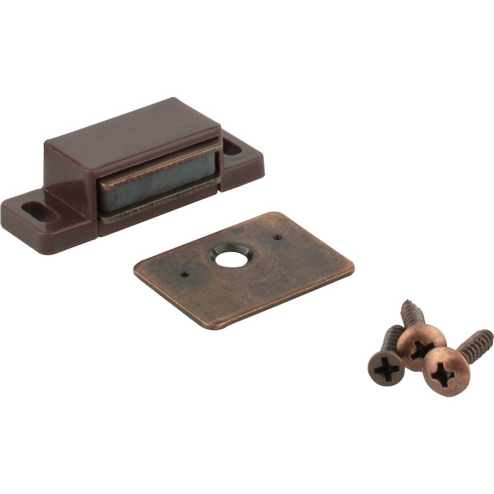 Hardware Resources - Single Magnetic Catch, 2-pack - Brass