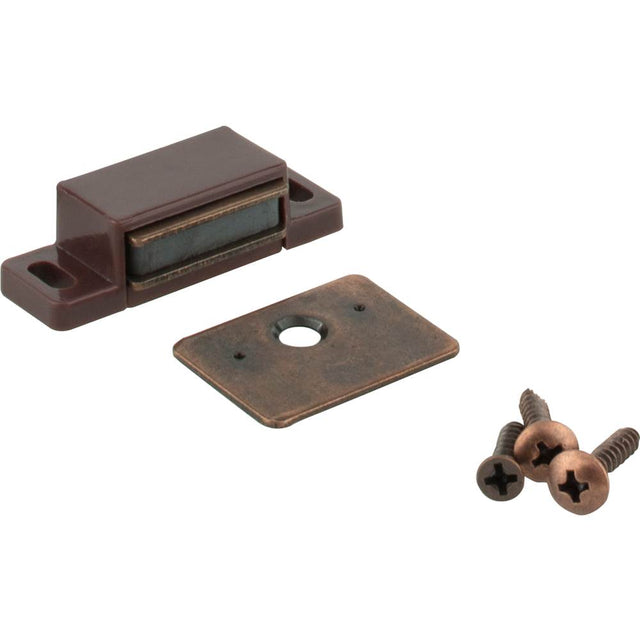 Hardware Resources - Single Magnetic Catch, 2-pack - Brass