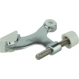 Hardware Resources - Hinge Pin Door Stop with Adjustable Pad, 2-pack - Polished Chrome