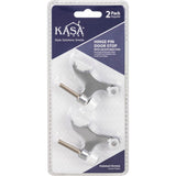 Hinge Pin Door Stop with Adjustable Pad, 2-pack