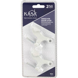 Hinge Pin Door Stop with Adjustable Pad, 2-pack
