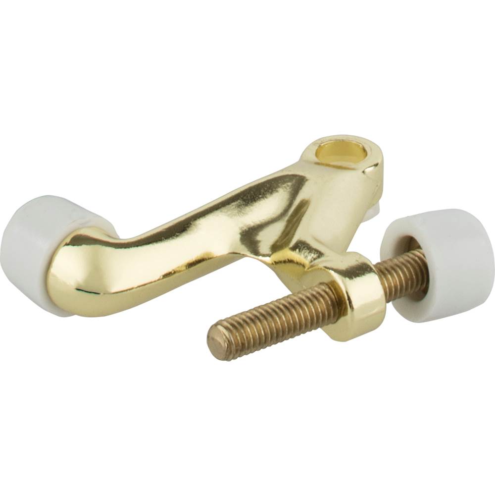 Hardware Resources - Hinge Pin Door Stop, 2-pack - Polished Brass