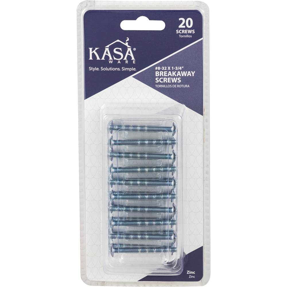 Breakaway Screws, 20-pack