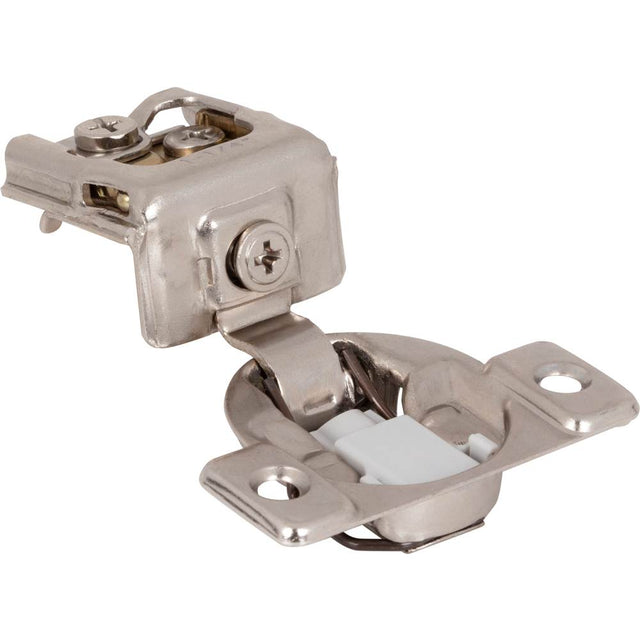 Hardware Resources - 2-pack of 1-1/4'' Overlay Soft-close Compact Hinges. Screws a - Polished Nickel