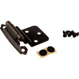Hardware Resources - 3/8'' Self-closing Inset Hinge, 2-pack - Antique Brass