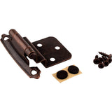 Hardware Resources - 3/8'' Self-closing Inset Hinge, 2-pack - Brushed Oil Rubbed Bronze