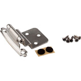Hardware Resources - 3/8'' Self-closing Inset Hinge, 2-pack - Polished Chrome