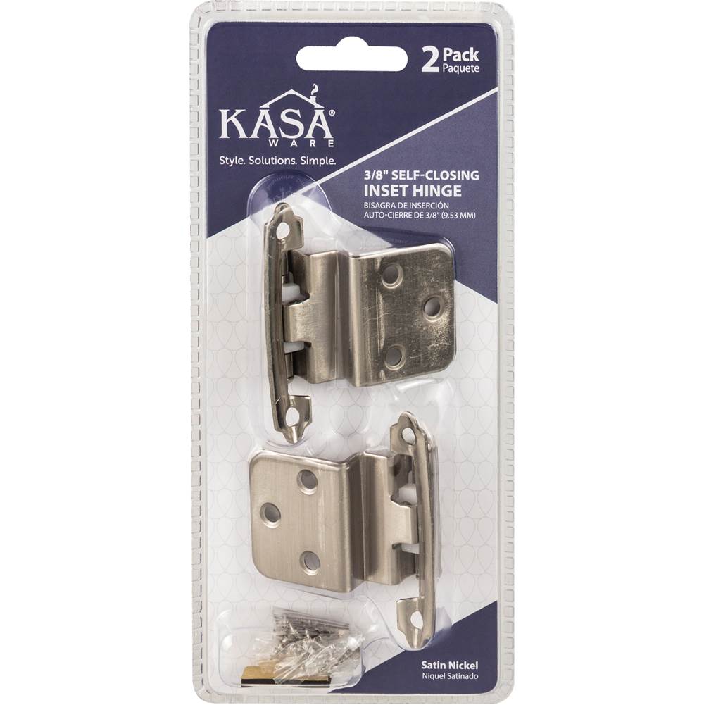 3/8'' Self-closing Inset Hinge, 2-pack