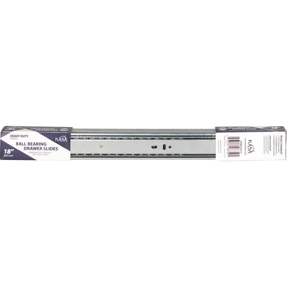 18'' Heavy Duty Ball Bearing Drawer Slides, 1 pair