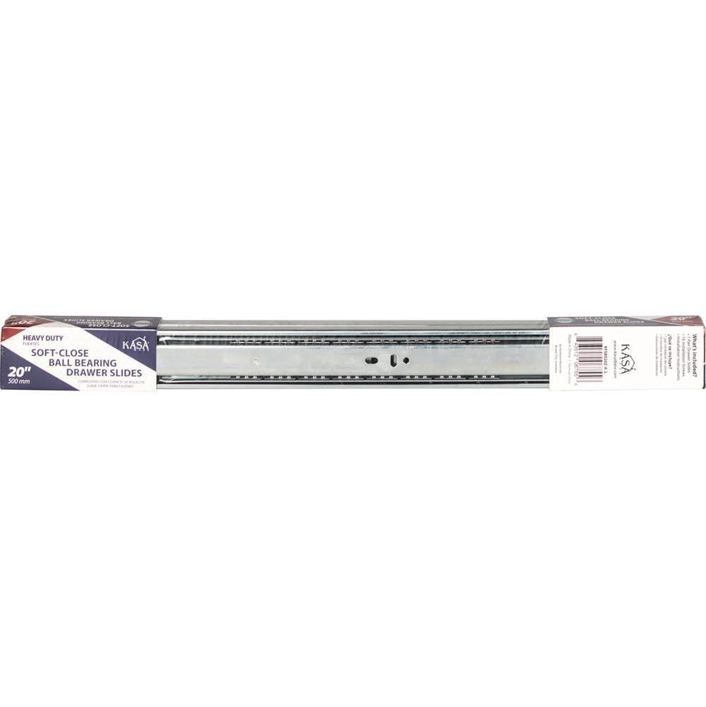 20'' Heavy Duty Soft-close Ball Bearing Drawer Slides, 1 pair