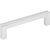 Hardware Resources - 96 mm Center-to-Center Polished Chrome Square Stanton Cabinet Bar Pull - Polished Chrome