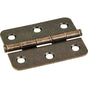 Hardware Resources - Antique Brass 2-1/2'' x 2'' Single Full Swaged Radius Corner Butt Hinge - Brushed Antique Brass