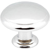 Hardware Resources - 1-3/16'' Diameter Polished Chrome Gatsby Cabinet Mushroom Knob - Polished Chrome