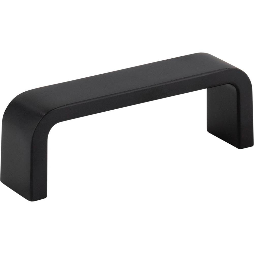 Hardware Resources - 3'' Center-to-Center Matte Black Square Asher Cabinet Pull - Matte Black