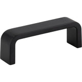 Hardware Resources - 3'' Center-to-Center Matte Black Square Asher Cabinet Pull - Matte Black