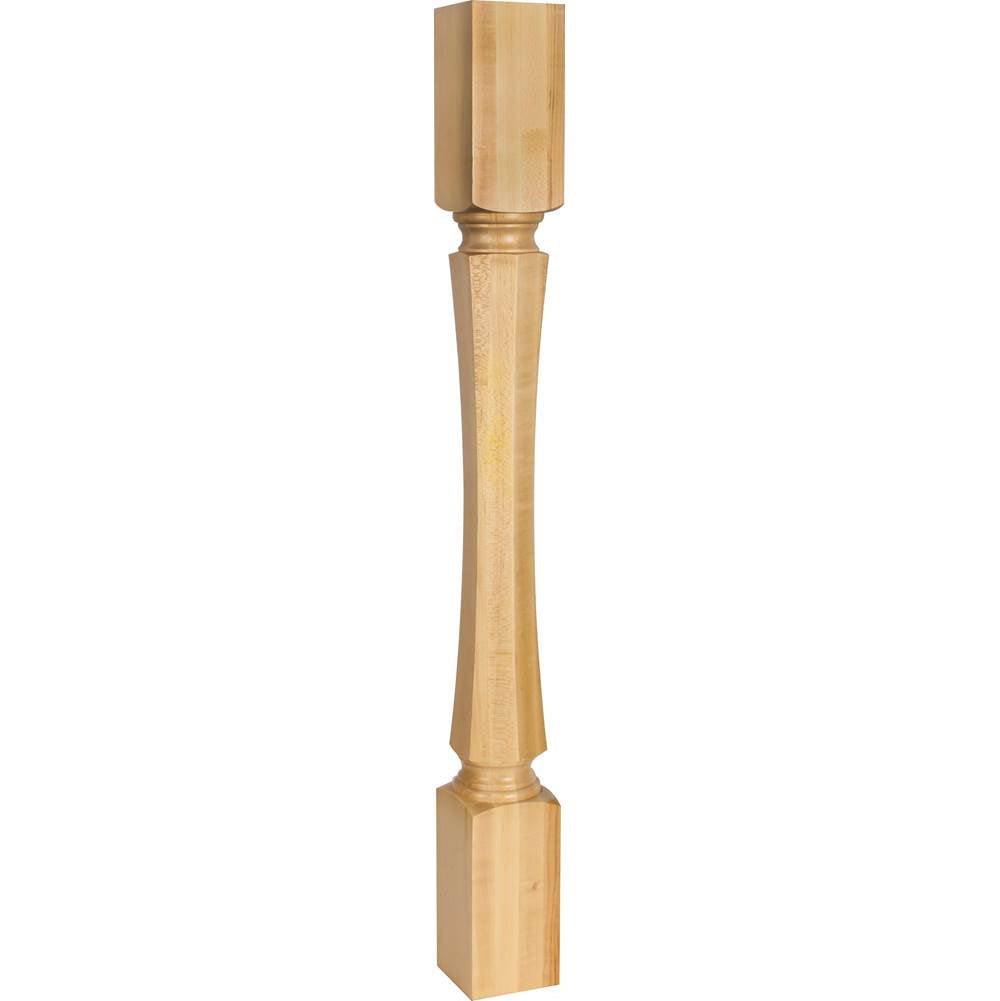 Hardware Resources - 3-1/2'' W x 3-1/2'' D x 35-1/2'' H Hard Maple Hexagonal Post - Unfinished