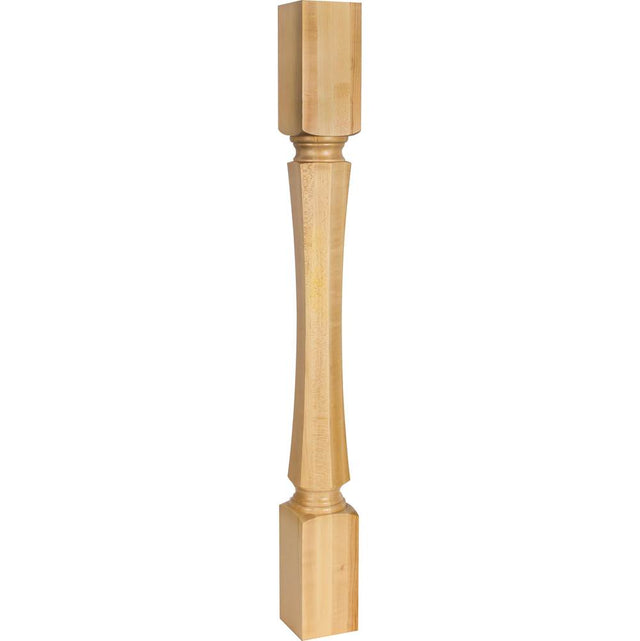 Hardware Resources - 3-1/2'' W x 3-1/2'' D x 35-1/2'' H Hard Maple Hexagonal Post - Unfinished