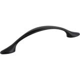 Hardware Resources - 96 mm Center-to-Center Matte Black Arched Somerset Cabinet Pull - Matte Black