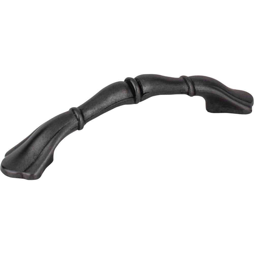 Hardware Resources - 3'' Center-to-Center Gun Metal Gatsby Cabinet Pull - Gun Metal