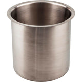 Hardware Resources - 6'' Diameter 6'' Height Brushed Stainless Steel Trash Can Ring - Stainless Steel