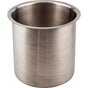 Hardware Resources - 6'' Diameter 6'' Height Brushed Stainless Steel Trash Can Ring - Stainless Steel