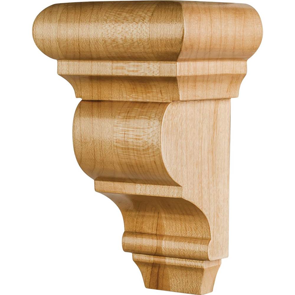 Hardware Resources - 3'' W x 2-1/2'' D x 5'' H Maple Smooth Corbel - Unfinished
